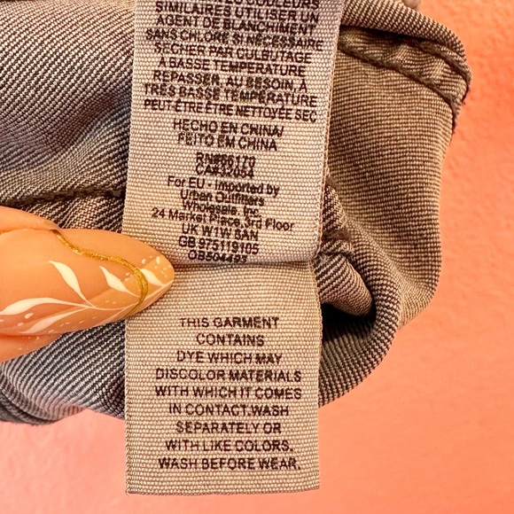 Free People Modern Femme Washed Grey Denim Mini Skirt - Picture 6 of 9